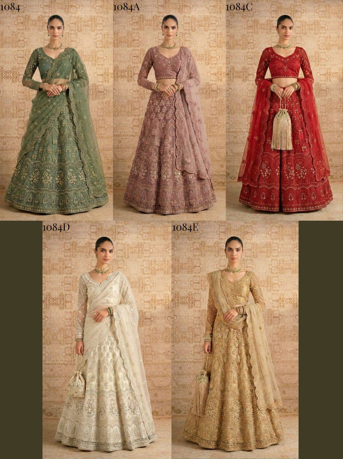 1084 COLOURS BY ALIZEH Indian Traditional Wear Bridal Collection Beautiful Stylish Fancy Colorful Bridal Wear & Occasional Wear Fancy Lehengas At Wholesale Price